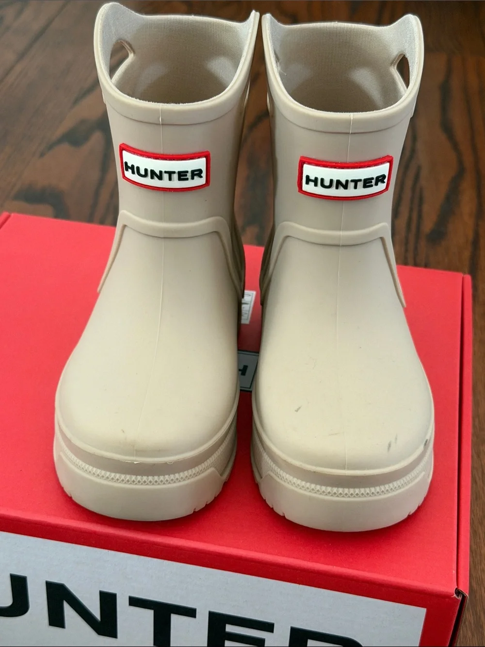 Hunter Short Rain Boots in Nude